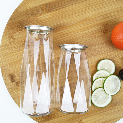 Huiles essentielles de sels de Bath de la bouteille 380ml de conteneur d'aliment pour animaux familiers de Diamond Shape