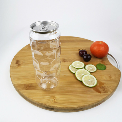 pots clairs vides de conteneurs de l'ANIMAL FAMILIER 500ml avec des jus pressés à froid de couverture facile de traction