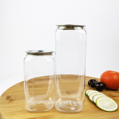Bouteilles en plastique carré avec couvercle facile à retirer