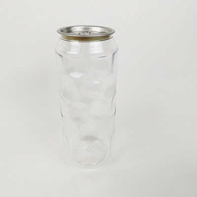 pots vides de récipients en plastique de jus pressés à froid transparents des bouteilles d'eau 500ml