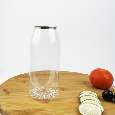 Contenant en plastique transparent de 1000 ml avec couvercle facile à retirer, stockage de jus et de boissons