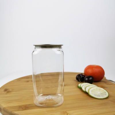 le conteneur de nourriture 350ml en plastique cogne la place avec la couverture facile de traction