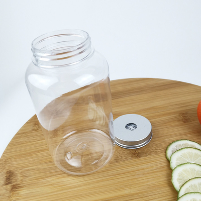 Les bouteilles d'eau de rond de PLA 600ml avec des chapeaux boit des boissons de lait