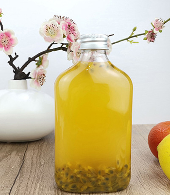 0,35 litres de bouteilles potables jetables avec les bouteilles en plastique de Smoothie de chapeaux