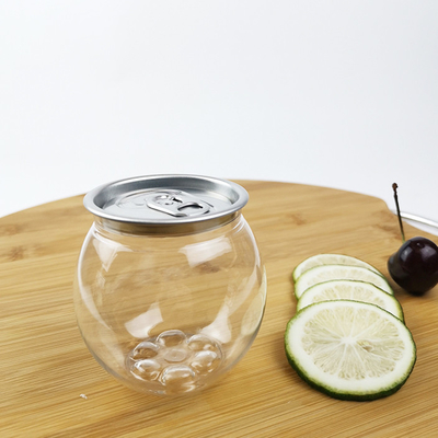 bouteilles d'eau de PLA 0.21L avec la couverture facile en aluminium Juice Smoothies Tea de traction