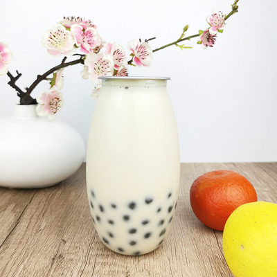 Bouteilles potables en plastique de sucrerie d'Olive Shape 500ml avec la couverture facile de traction