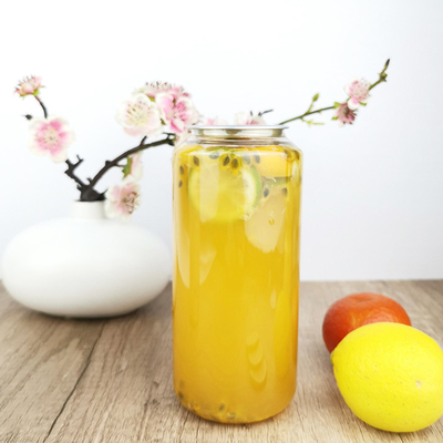 Bouteilles potables jetables d'espace libre de la catégorie comestible 700ml de sucrerie avec des couvercles de boîte