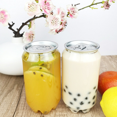 catégorie comestible vide cylindrique de 0.35L Juice Bottles With Snap Lids