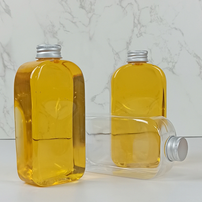 bouteilles d'eau plates de PLA 400ml avec les boissons claires de chapeaux
